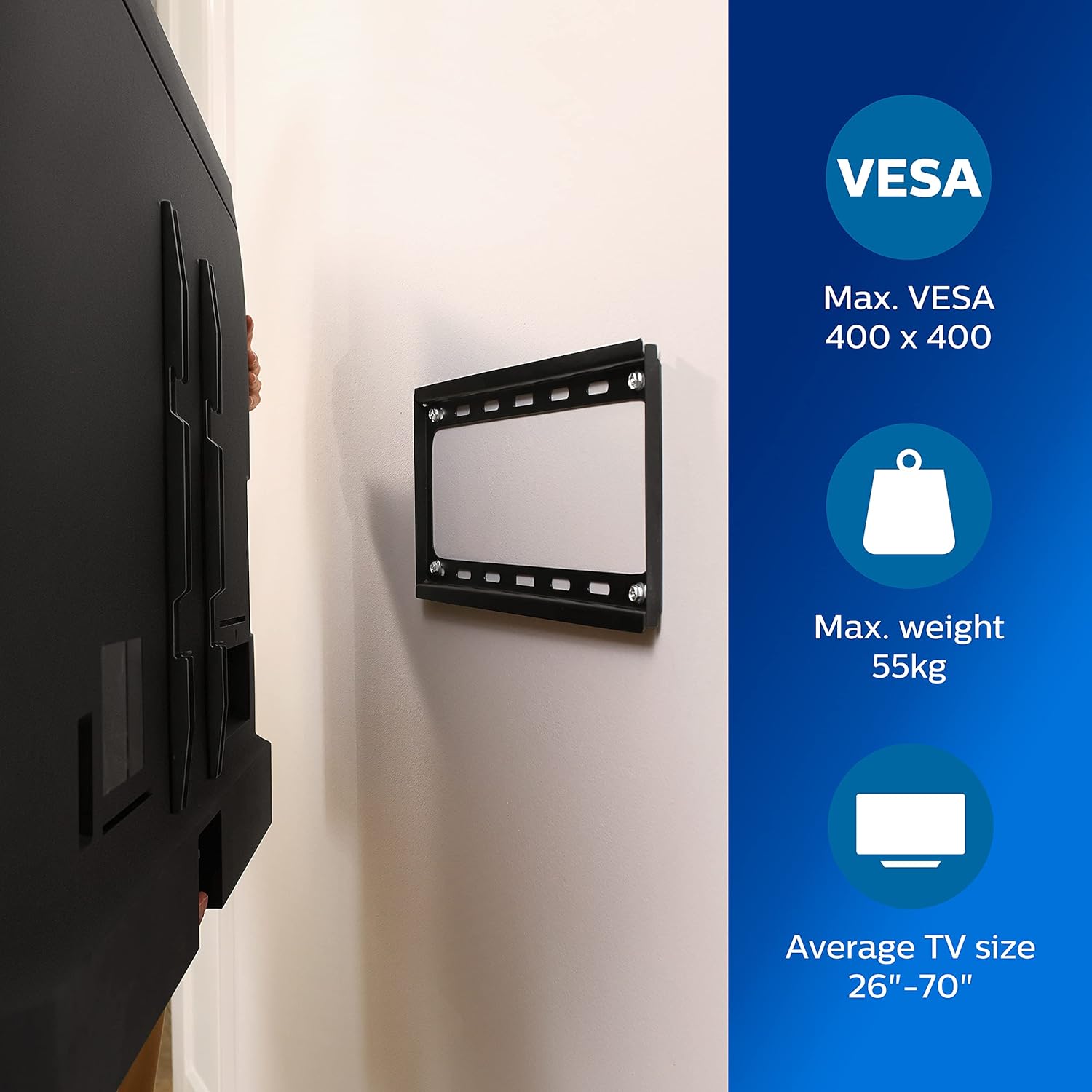 Support Mural TV pour écrans 26"-63" LED LCD Plasma