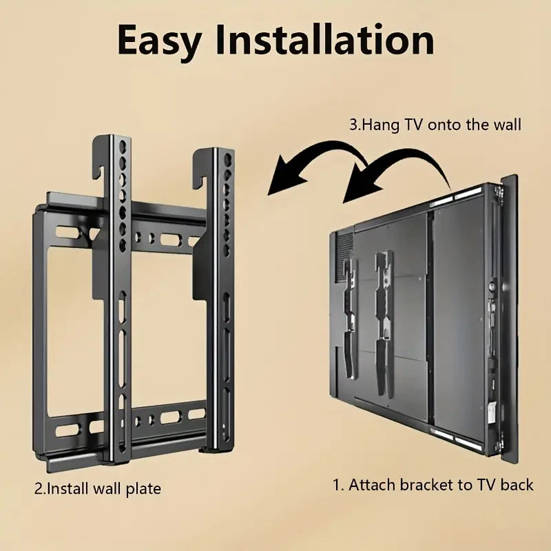 Support Mural TV pour écrans 26"-63" LED LCD Plasma