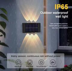 2x Appliques Murales 12 LED Extérieures Modernes